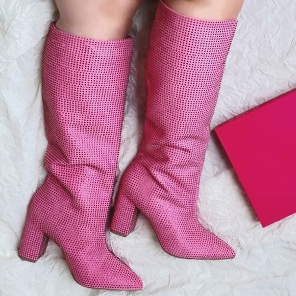COPY - Bubblegum Rhinestone Boots - Picture 5 of 14